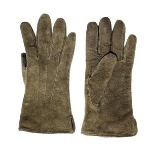 Wilsons Leather Brown Suede Thinsulate Gloves - Woman’s Size Medium
